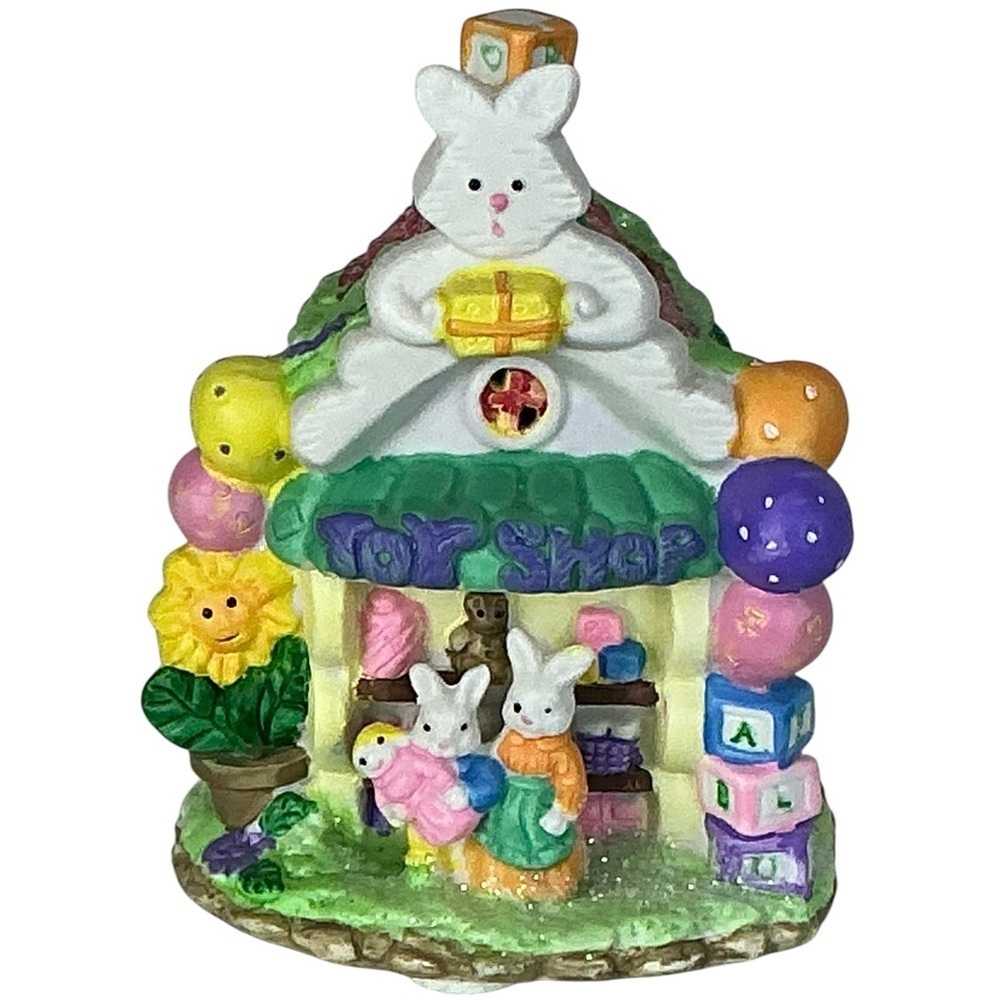 Hoppy Hollow Easter Village Toy Shop House Ceramic Vintage Collectible 2003 - Picture 16 of 16